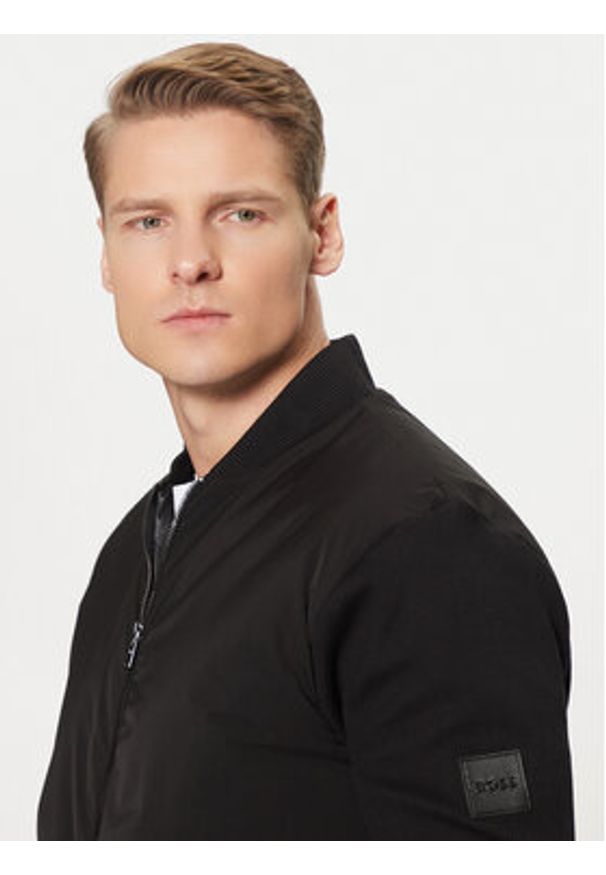 BOSS Kurtka bomber H-Skiles 59 50525007 Czarny Regular Fit. Kolor: czarny. Materiał: bawełna