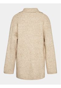 Gina Tricot Sweter 21066 Beżowy Regular Fit. Kolor: beżowy. Materiał: syntetyk
