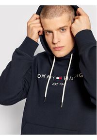 TOMMY HILFIGER - Tommy Hilfiger Bluza Core Logo MW0MW10752 Granatowy Regular Fit. Kolor: niebieski. Materiał: bawełna, syntetyk #4