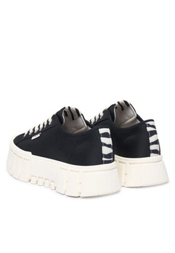 Tommy Jeans Sneakersy Tj Platform Sneaker Zebra EN0EN03070 Czarny. Kolor: czarny. Materiał: materiał. Wzór: motyw zwierzęcy. Obcas: na platformie
