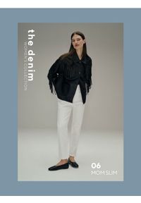 Reserved - Jeansy mom fit - złamana biel