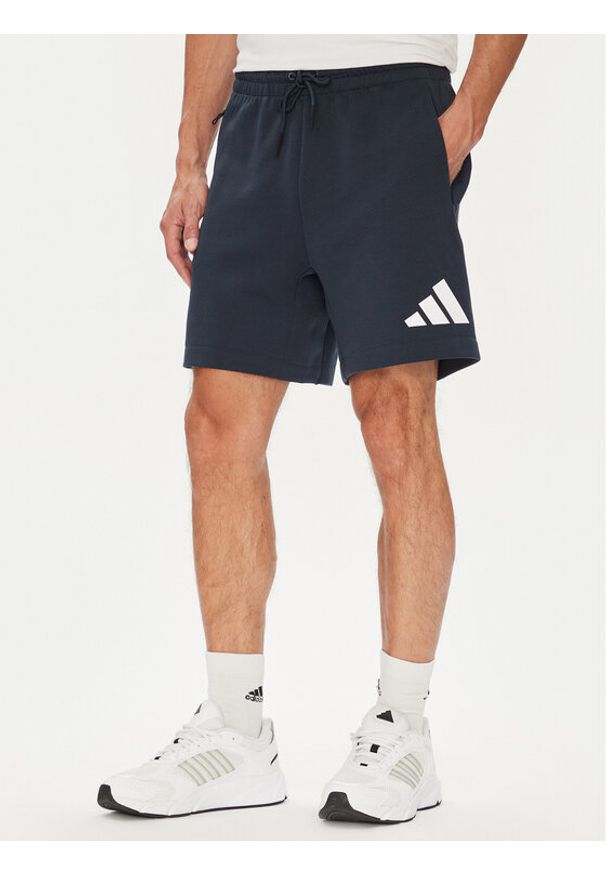 Adidas - adidas Szorty sportowe Z.N.E. JW4742 Granatowy Regular Fit. Kolor: niebieski. Materiał: bawełna. Styl: sportowy