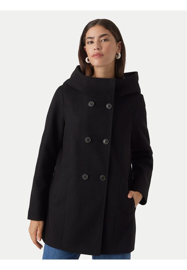 Vero Moda Płaszcz przejściowy Fortuneshila 10291044 Czarny Regular Fit. Kolor: czarny. Materiał: syntetyk