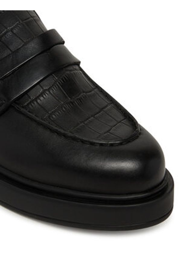 JOOP! Loafersy Coccodrilo Misto 4140008274-900 Czarny. Kolor: czarny. Materiał: skóra