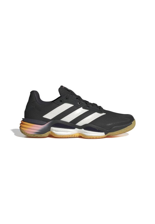 Buty do koszykówki Dorosły Adidas Stabil 16 Indoor czarny. Kolor: wielokolorowy, szary, czarny, beżowy. Materiał: materiał. Sport: koszykówka