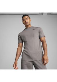 Puma - Męska koszulka PUMATECH PUMA Cast Iron Gray. Kolor: szary. Długość rękawa: raglanowy rękaw. Wzór: aplikacja, nadruk. Sport: fitness