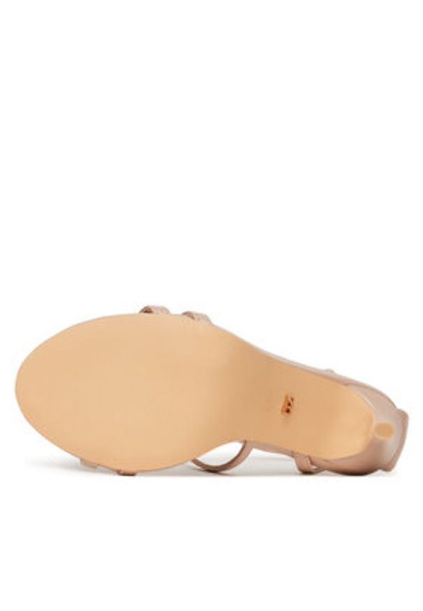 DeeZee Sandały F89725-252 Beżowy. Kolor: beżowy. Materiał: skóra