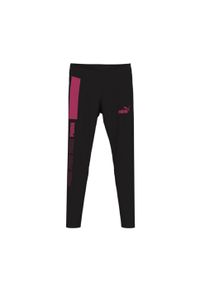 Puma - Damskie legginsy Around the Block PUMA Black Garnet Rose Pink. Kolor: czarny, różowy, wielokolorowy