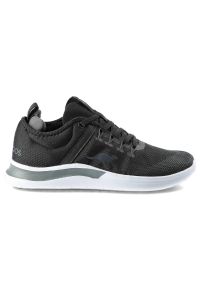 KangaRoos - Szare Sneakersy Kangaroos Damskie Sportowe Buty. Okazja: na co dzień. Kolor: czarny. Materiał: materiał