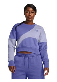 Bluza fitness damska Under Armour Icon Fleece Crop Crew. Kolor: fioletowy. Sport: fitness #2