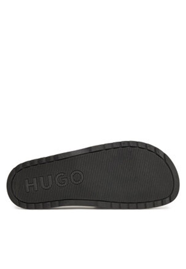 Hugo - HUGO Klapki Match 50542063 Czarny. Kolor: czarny. Materiał: skóra