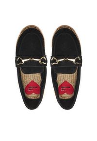 Love Moschino - LOVE MOSCHINO Espadryle JA10592G0IIG0000 Czarny. Kolor: czarny. Materiał: skóra, zamsz #7