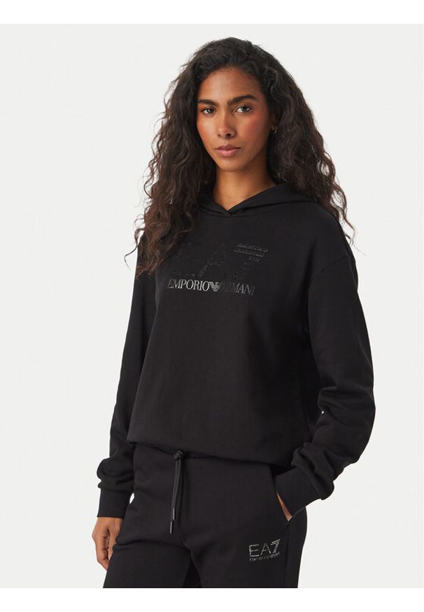 EA7 Emporio Armani Bluza 7W000537 AF15831 MC043 Czarny Regular Fit. Kolor: czarny. Materiał: bawełna
