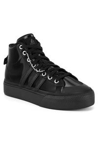 Adidas - adidas Sneakersy BRAVADA 2.0 MID PLATFORM IH0748 Czarny. Kolor: czarny. Materiał: materiał. Obcas: na platformie #3
