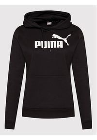 Puma Bluza Essentials Logo 586788 Czarny Regular Fit. Kolor: czarny. Materiał: syntetyk #4