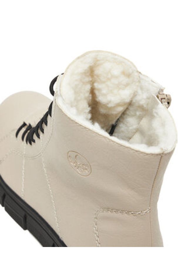 Rieker Trzewiki CEO-X3428-60 Beżowy. Kolor: beżowy. Materiał: materiał