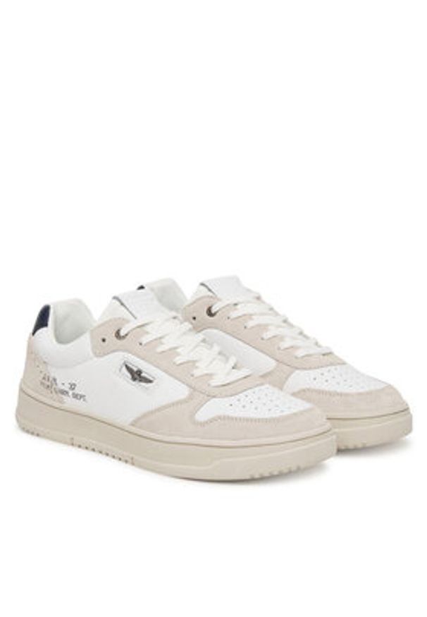 Aeronautica Militare Sneakersy 252SC0235UPL00244 Biały. Kolor: biały. Materiał: skóra