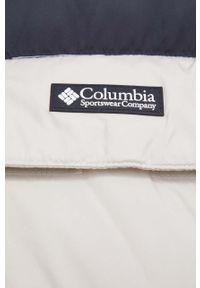 columbia - Columbia kurtka Ballistic Ridge Oversized Puffer męska kolor beżowy zimowa oversize. Typ kołnierza: kaptur. Kolor: beżowy. Materiał: syntetyk, włókno. Sezon: zima #4