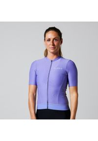 ACELERA - Damska koszulka kolarska Essential z krótkim rękawem. Kolor: fioletowy. Długość rękawa: krótki rękaw. Długość: krótkie. Sport: kolarstwo #1