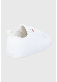 Big-Star - Big Star Tenisówki męskie kolor biały. Nosek buta: okrągły. Zapięcie: sznurówki. Kolor: biały. Materiał: guma #3
