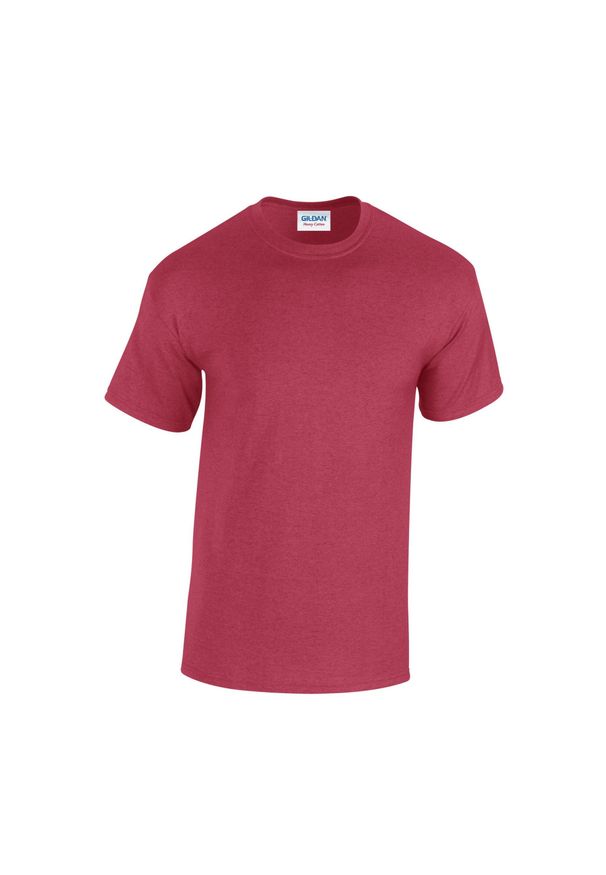 GILDAN - Koszulka Unisex Dla Dorosłych Antique Heavy T-shirt. Kolor: czerwony. Sport: turystyka piesza