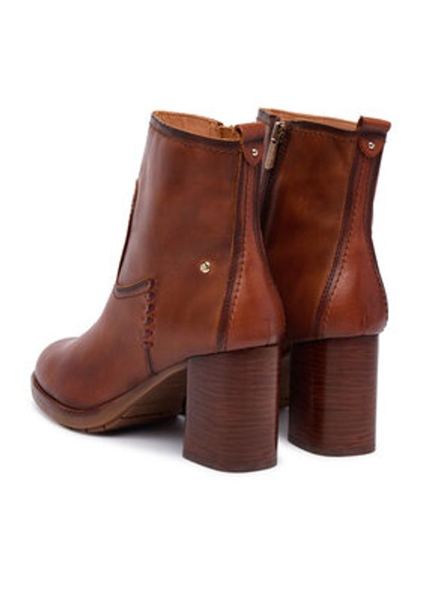 Pikolinos Botki W9U-8945C1 Brązowy. Kolor: brązowy. Materiał: skóra