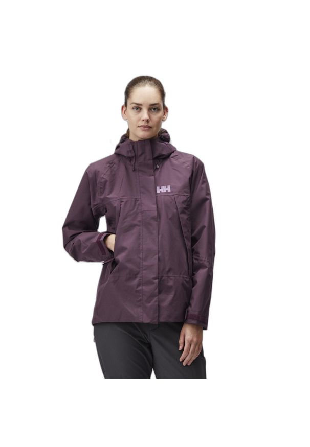Kurtka damska Helly Hansen banff shell. Kolor: fioletowy. Sport: turystyka piesza