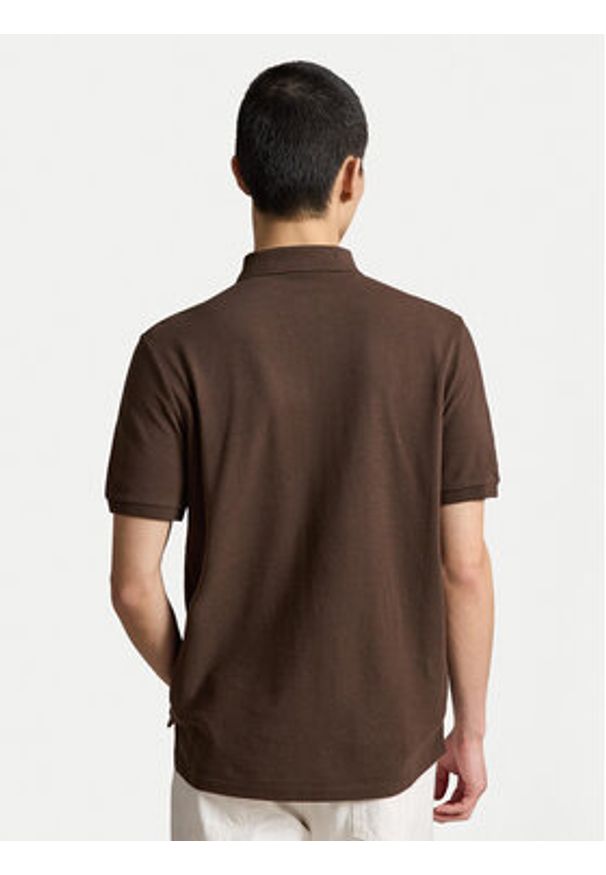 Polo Ralph Lauren Polo 710B20009002 Brązowy Regular Fit. Typ kołnierza: polo. Kolor: brązowy. Materiał: bawełna