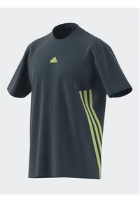 Adidas - adidas T-Shirt IN1614 Turkusowy Loose Fit. Kolor: turkusowy. Materiał: bawełna #7