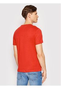 Tommy Jeans T-Shirt Essential Flag DM0DM13509 Czerwony Regular Fit. Kolor: czerwony. Materiał: bawełna