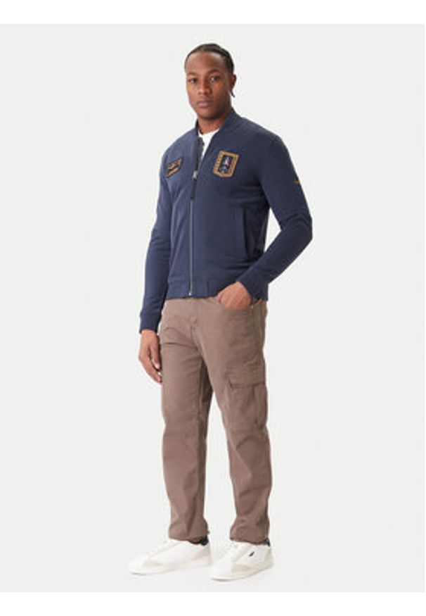 Aeronautica Militare Bluza 252FE2071UF00669 Granatowy Regular Fit. Kolor: niebieski. Materiał: bawełna