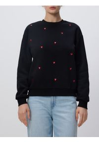 Reserved - Bluza z drobnym haftem - wielobarwny. Materiał: bawełna, dzianina. Wzór: haft