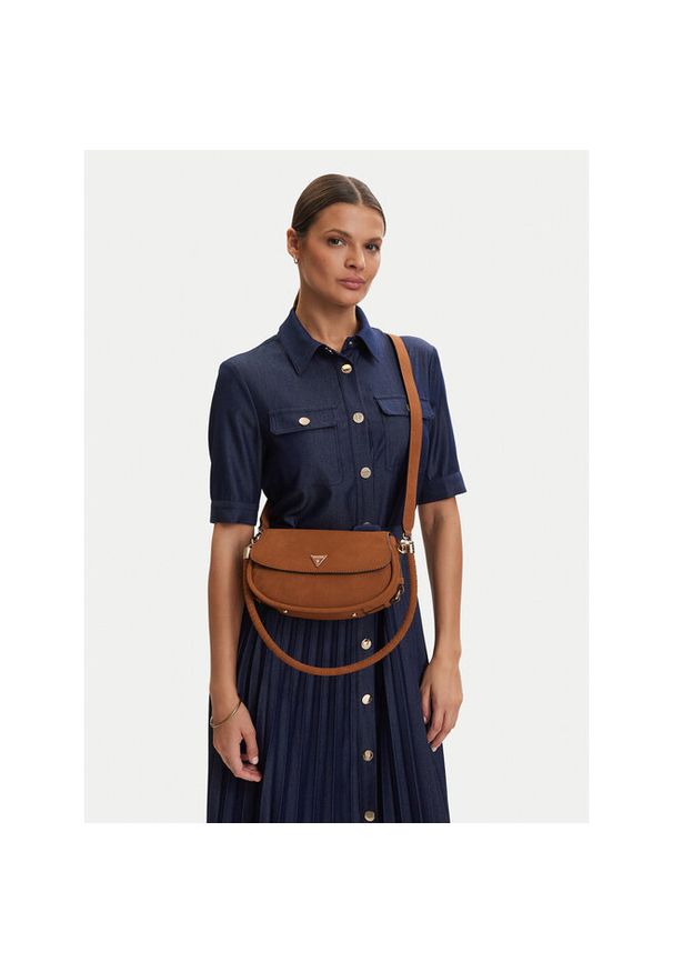 Torebka Guess. Kolor: brązowy