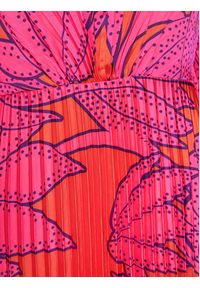 Nissa Sukienka letnia RC14905 Różowy Regular Fit. Kolor: różowy. Materiał: syntetyk. Wzór: kolorowy. Sezon: lato #3