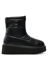 Love Moschino - LOVE MOSCHINO Botki JA24266I0LIE0000 Czarny. Kolor: czarny. Materiał: materiał #5