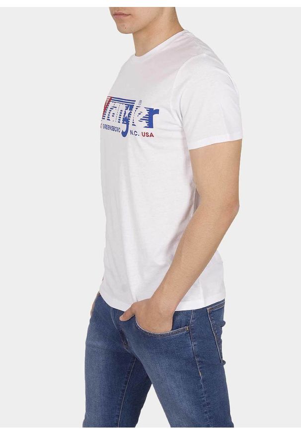 Wrangler - MĘSKI T-SHIRT WRANGLER SS TEE WHITE W7D2FQ989 112131749