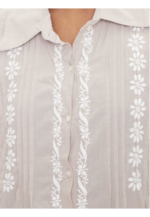 SELMARK - Selmark Sukienka letnia BC196 Beżowy Relaxed Fit. Kolor: beżowy. Materiał: bawełna. Sezon: lato