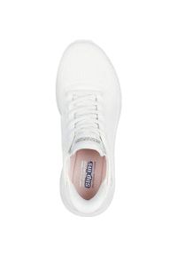 skechers - Buty do chodzenia damskie Skechers Ofwt Bobs Squad. Kolor: biały. Materiał: materiał, syntetyk. Szerokość cholewki: normalna. Model: Skechers Sport. Sport: turystyka piesza