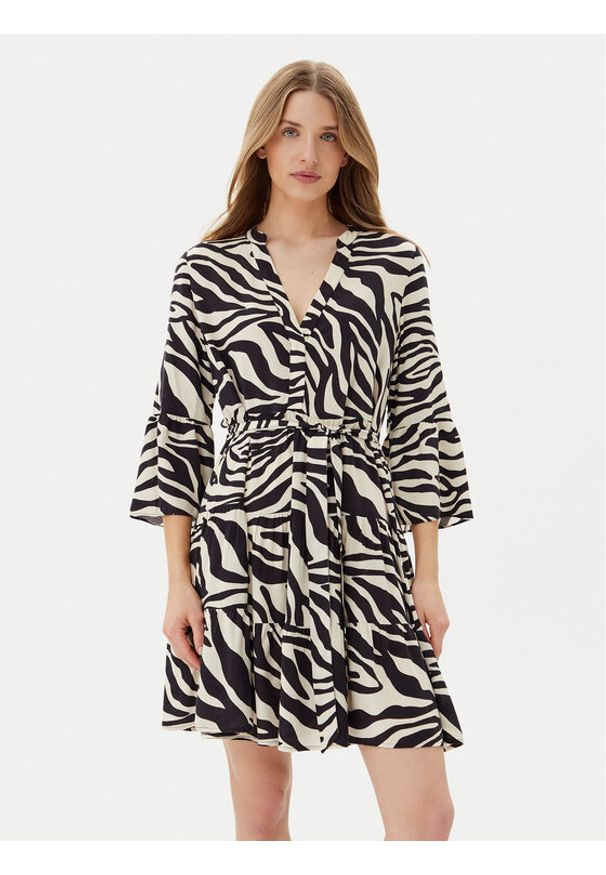Vero Moda Sukienka codzienna Melba 10329936 Czarny Loose Fit. Okazja: na co dzień. Kolor: czarny. Materiał: wiskoza. Typ sukienki: proste. Styl: casual