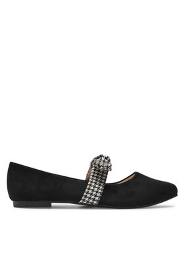 Jenny Fairy Baleriny WS2108-04 Czarny. Kolor: czarny. Materiał: materiał