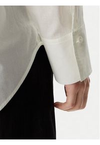 Karl Lagerfeld - KARL LAGERFELD Koszula B2W46034 Kremowy Oversize. Typ kołnierza: dekolt w karo. Kolor: kremowy. Materiał: bawełna #3