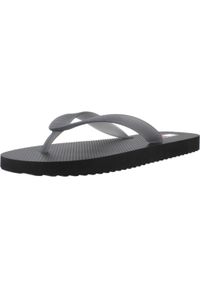 TOMMY HILFIGER - Sandały TOMMY JEANS LOGO FLIP FLOP Czarny. Kolor: czarny. Materiał: jeans #1