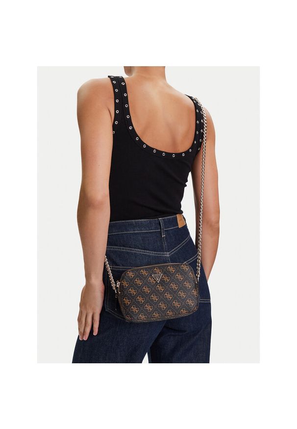 Torebka Guess. Kolor: brązowy