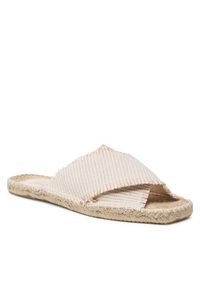 Jenny Fairy Espadryle HZF067-01 Beżowy. Kolor: beżowy. Materiał: materiał #2