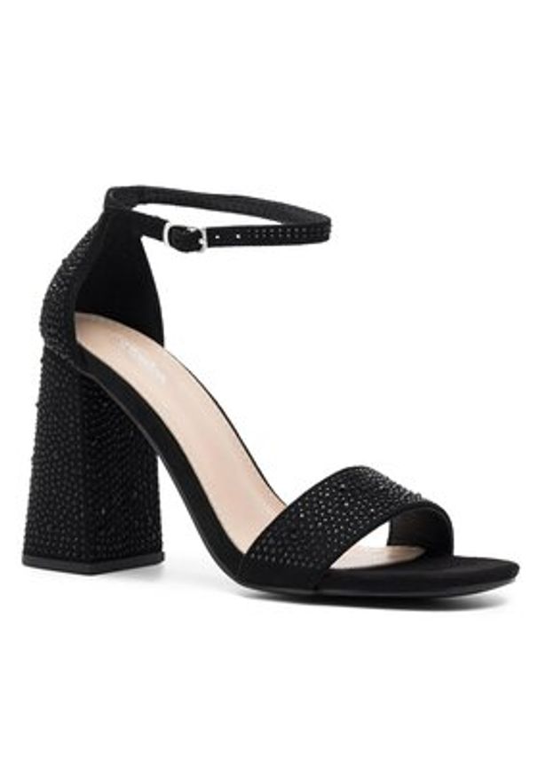 DeeZee Sandały KL-F3496-1 Czarny. Kolor: czarny. Materiał: materiał