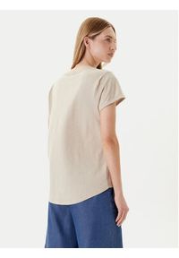 United Colors of Benetton - United Colors Of Benetton T-Shirt 3BVXD109F Beżowy Regular Fit. Kolor: beżowy. Materiał: bawełna #3
