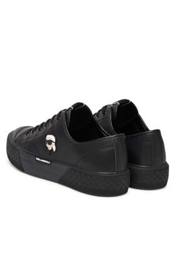 Karl Lagerfeld - KARL LAGERFELD Sneakersy KL95025 Czarny. Kolor: czarny. Materiał: skóra