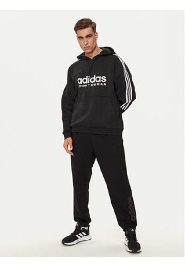 Adidas - adidas Bluza House of Tiro IV8126 Czarny Loose Fit. Kolor: czarny. Materiał: bawełna