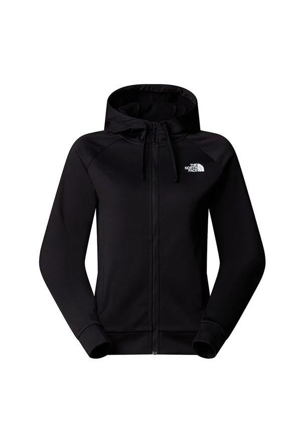 Bluza damska The North Face Reaxion 2.0 0A8DWBKS71 - czarna. Okazja: na co dzień. Kolor: czarny. Materiał: polar, poliester. Wzór: aplikacja. Styl: casual, klasyczny