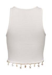 only - ONLY Top Shelly 15325019 Biały Slim Fit. Kolor: biały. Materiał: bawełna #3